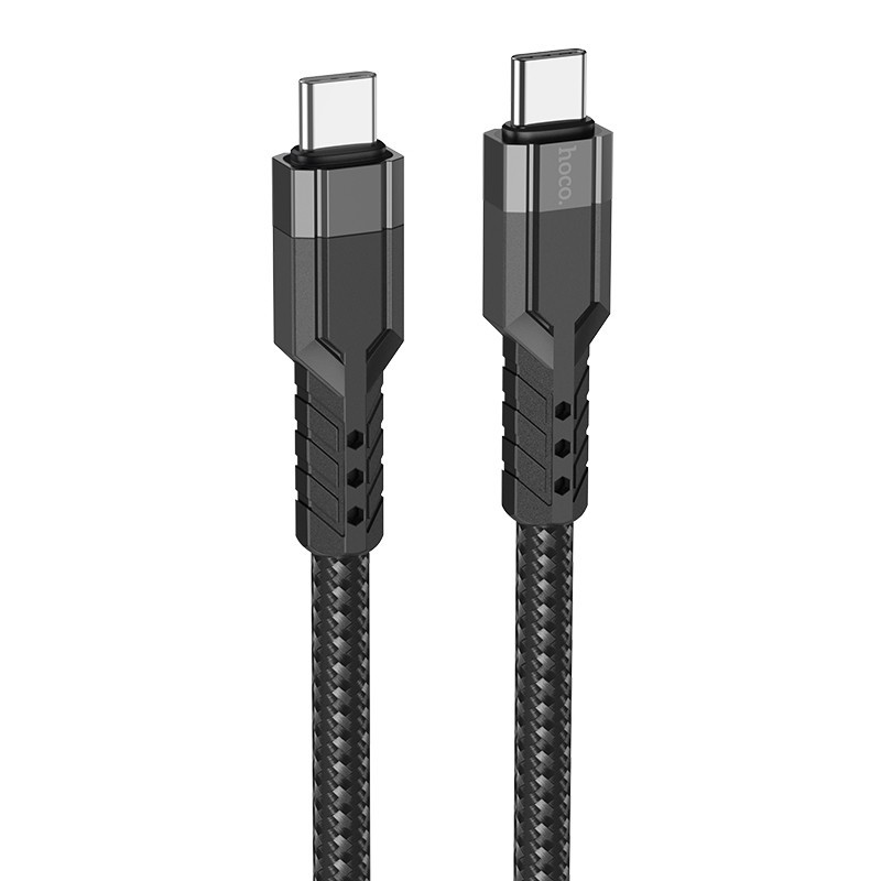 Καλώδιο Σύνδεσης Hoco U110 USB-C σε USB-C Braided 60W 20V/3A Μαύρο 1.2m Υψηλής Αντοχής - Image 2